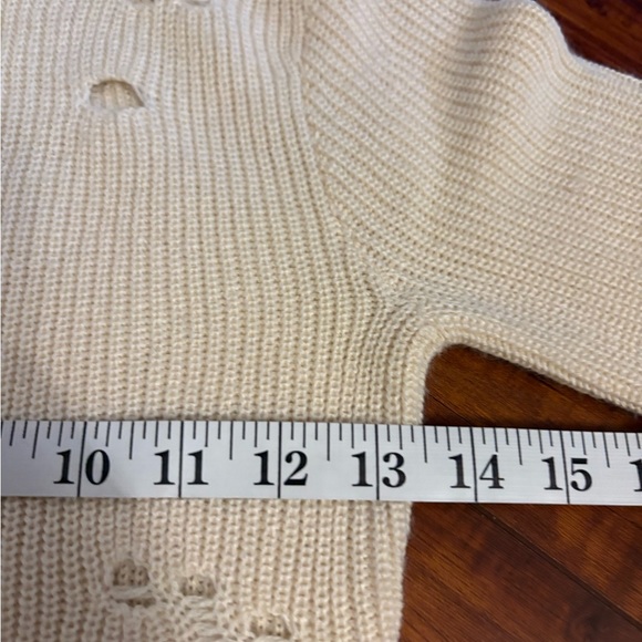 Revolve lovers + friends Keeney wool blend crochet knit distress Dress size xxs - Picture 12 of 15